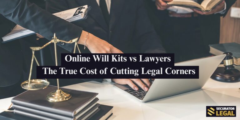 Online Will Kits vs Lawyers